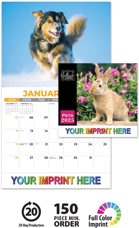 2025 Galleria Collection Pets Calendar 10 5 8 quot X 18 1 2 quot Affordable 