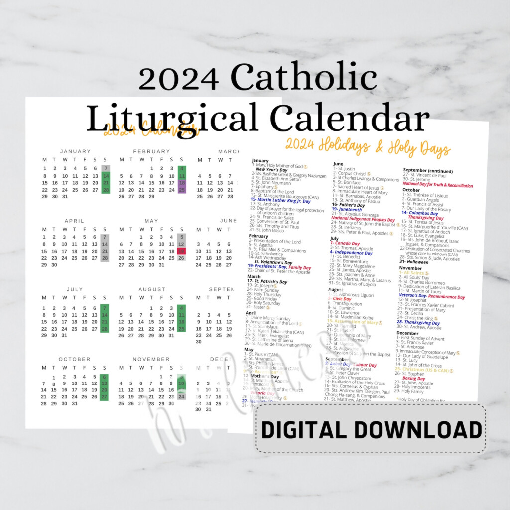Catholic Liturgical Calendar 2025 Australia Mateo Rivera