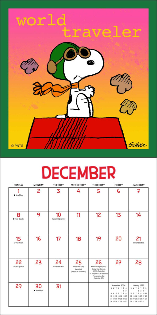 Dayspring Peanuts 12 Month 2024 Wall Calendar Printable Calendar 2024 