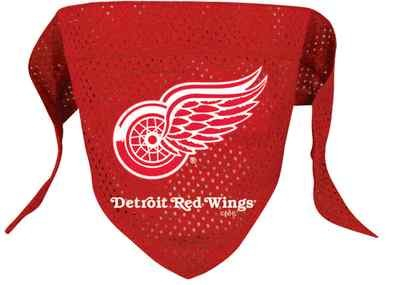 Detroit Red Wings Pet Dog Hockey Jersey Bandana S M