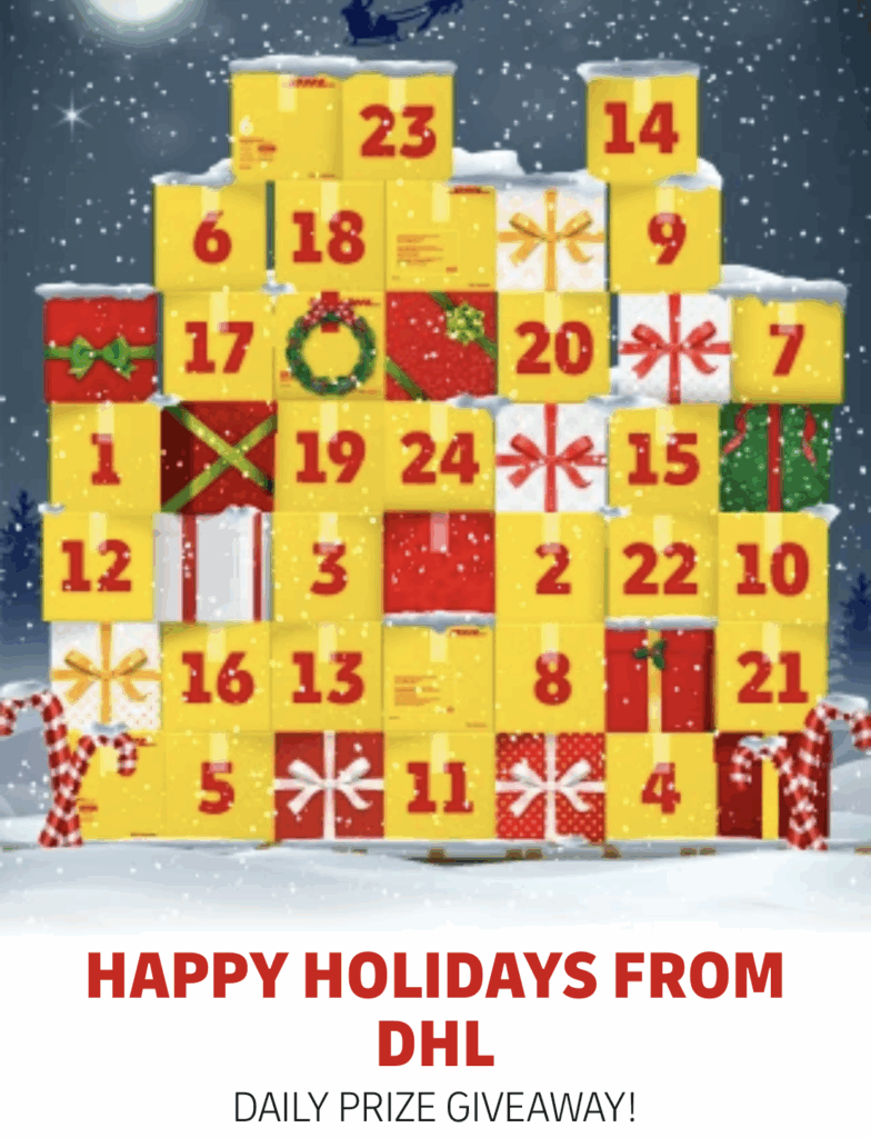 DHL Advent Calendar Save With Sis