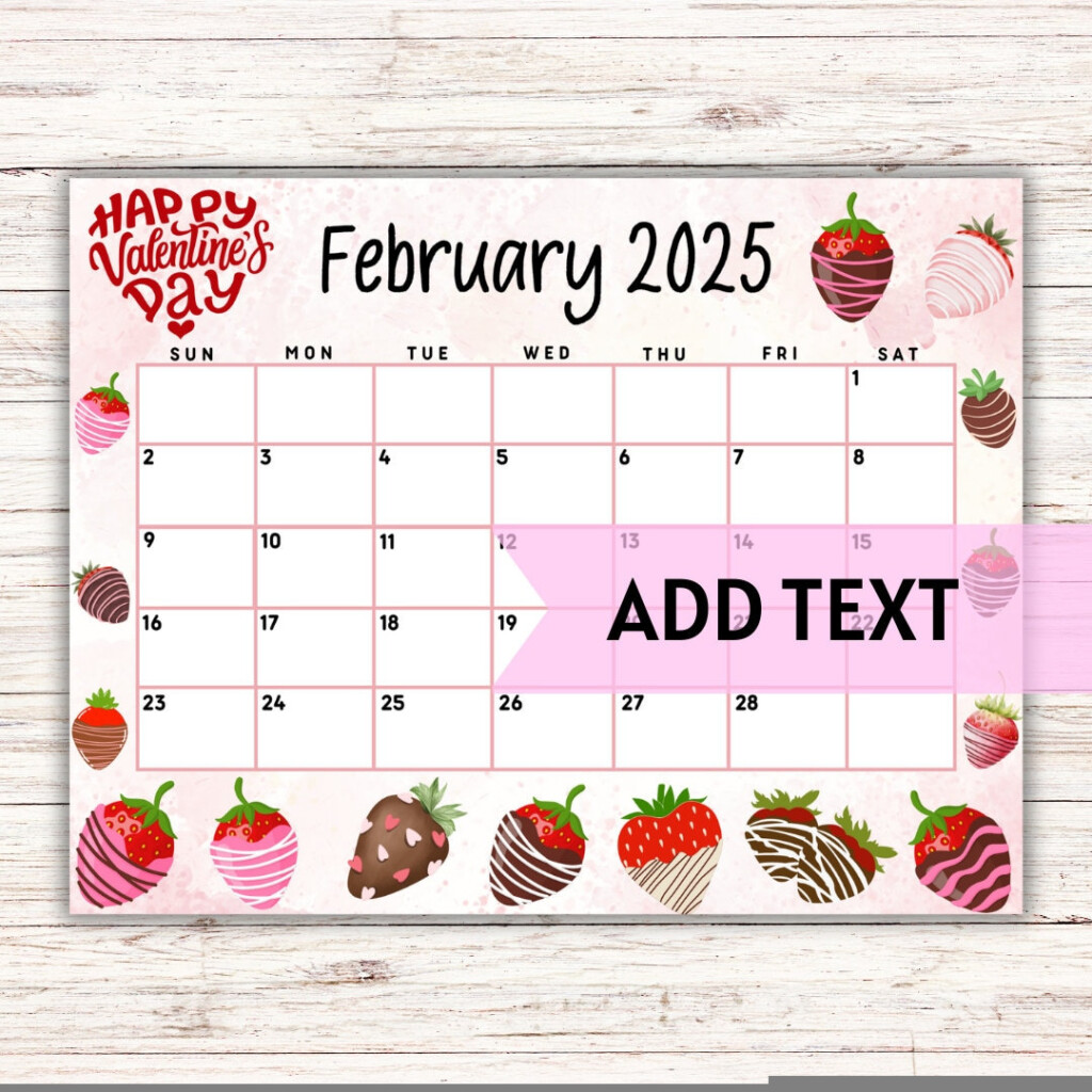 February 2025 Calendar Valentine 39 s Day Calendar 2025