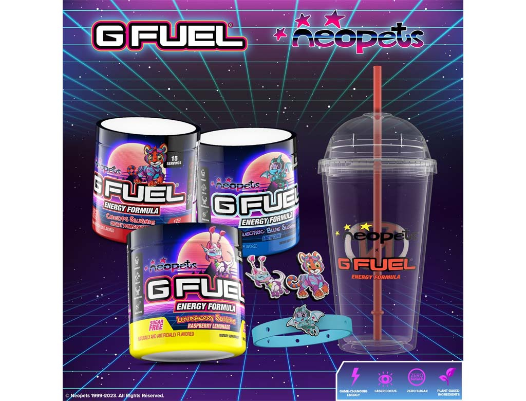 G FUEL Teams With Neopets For Limited Edition Energy Drink Collection 