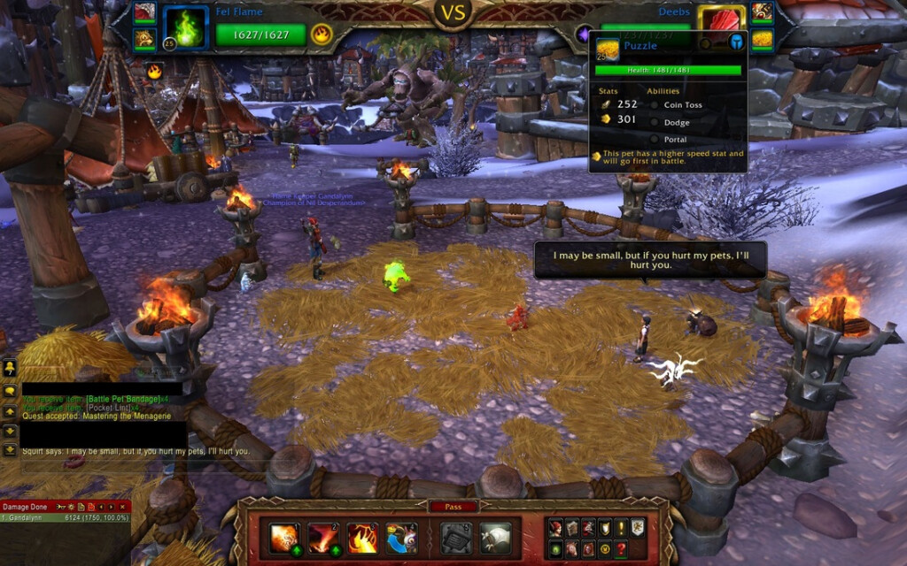 Garrison Pet Battles World Of Warcraft Questing And Achievement Guides