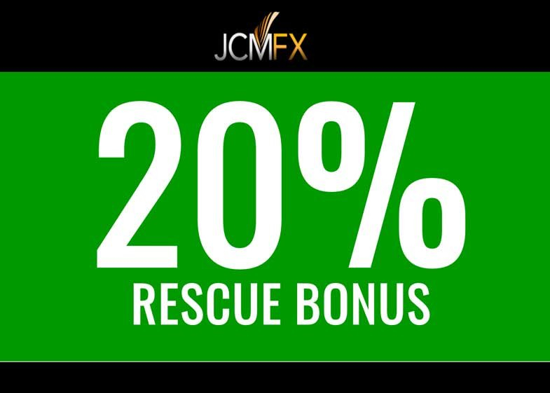Get 20 Rescue Deposit Bonus JCMFX All Forex Bonus