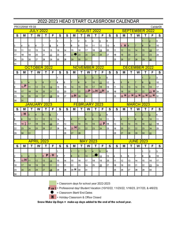 Head Start Calendar 2024 Brina Minette