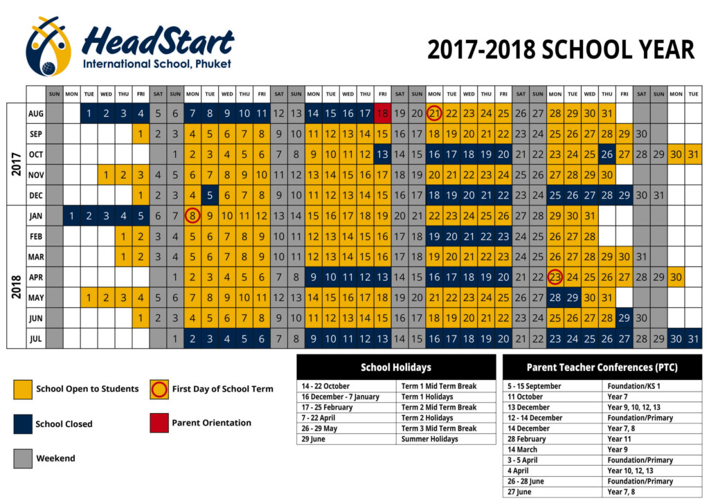 Headstart Calendar 2025 Cordy Zilvia