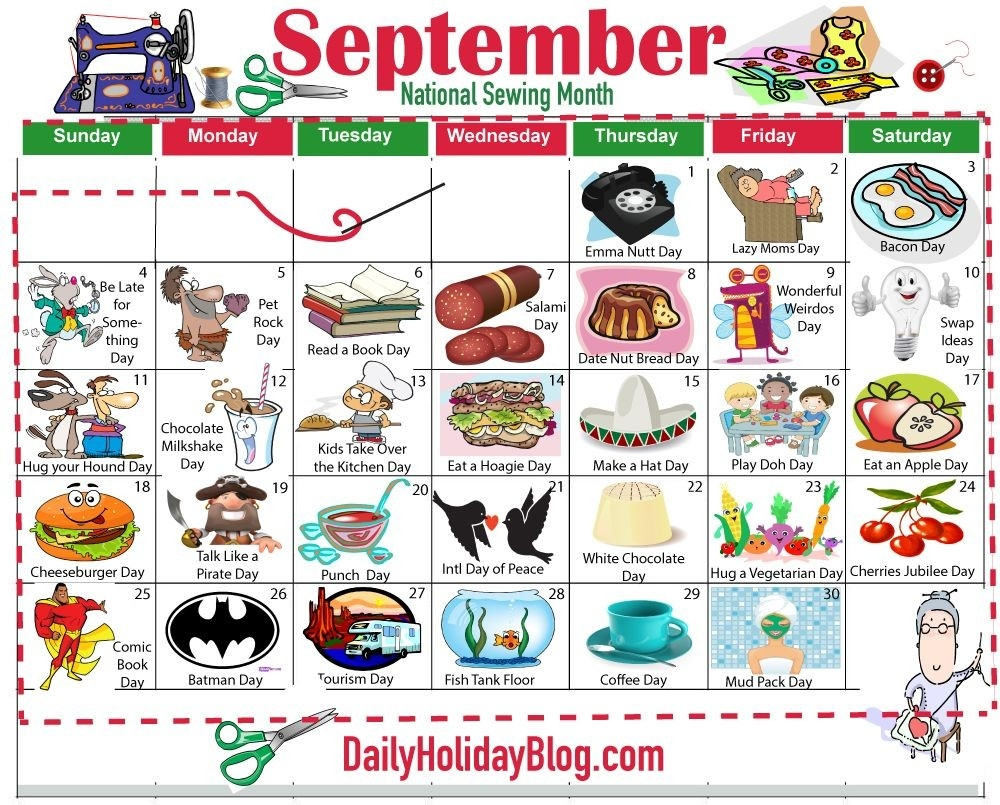 Holiday Calendar September 2025 Nolie Renate