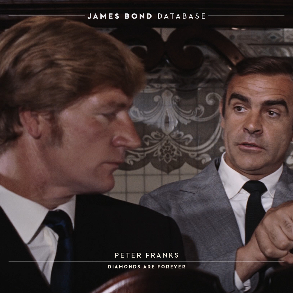 James Bond Database Peter Franks