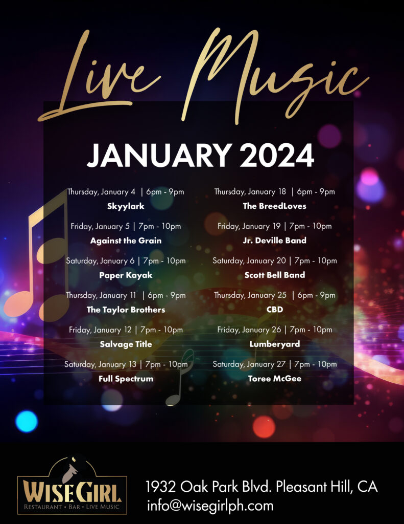 Live Music Calendar WiseGirl Restaurant Bar Live Music