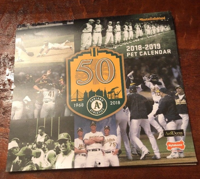 March 30 2018 Oakland Athletics Pet Calendar Stadium Giveaway Exchange