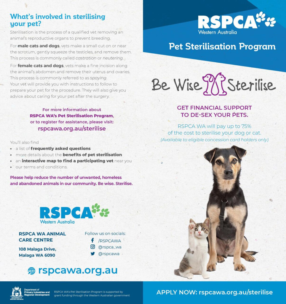 News Story RSPCA Pet Sterilisation Pilot Program Shire Of Waroona