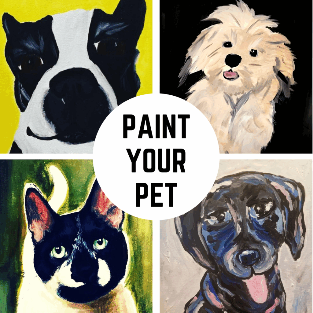Paint Your Pet Custom Pet Painting Workshop Downtown GR Brush 