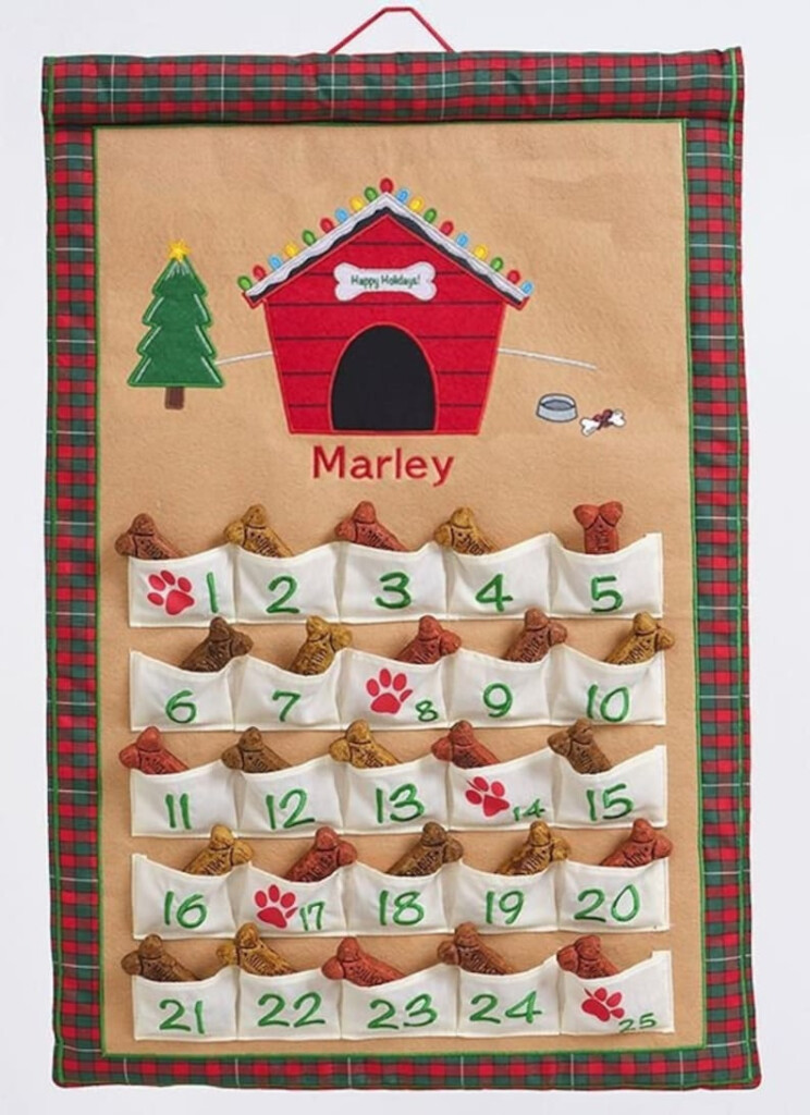 Personalized Dog Advent Calendar Pet Christmas Countdown Etsy