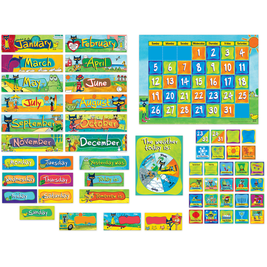 Pete The Cat Calendar Kit TCR62388 Teacher Created Resources