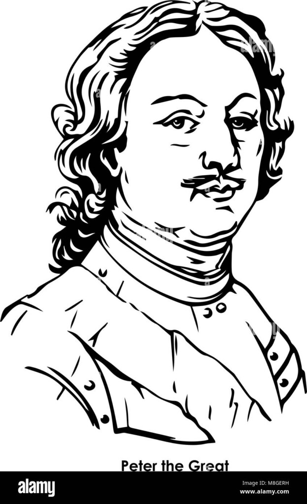 Peter The Great Famous Russian Emperor Stock Vector Image Art Alamy
