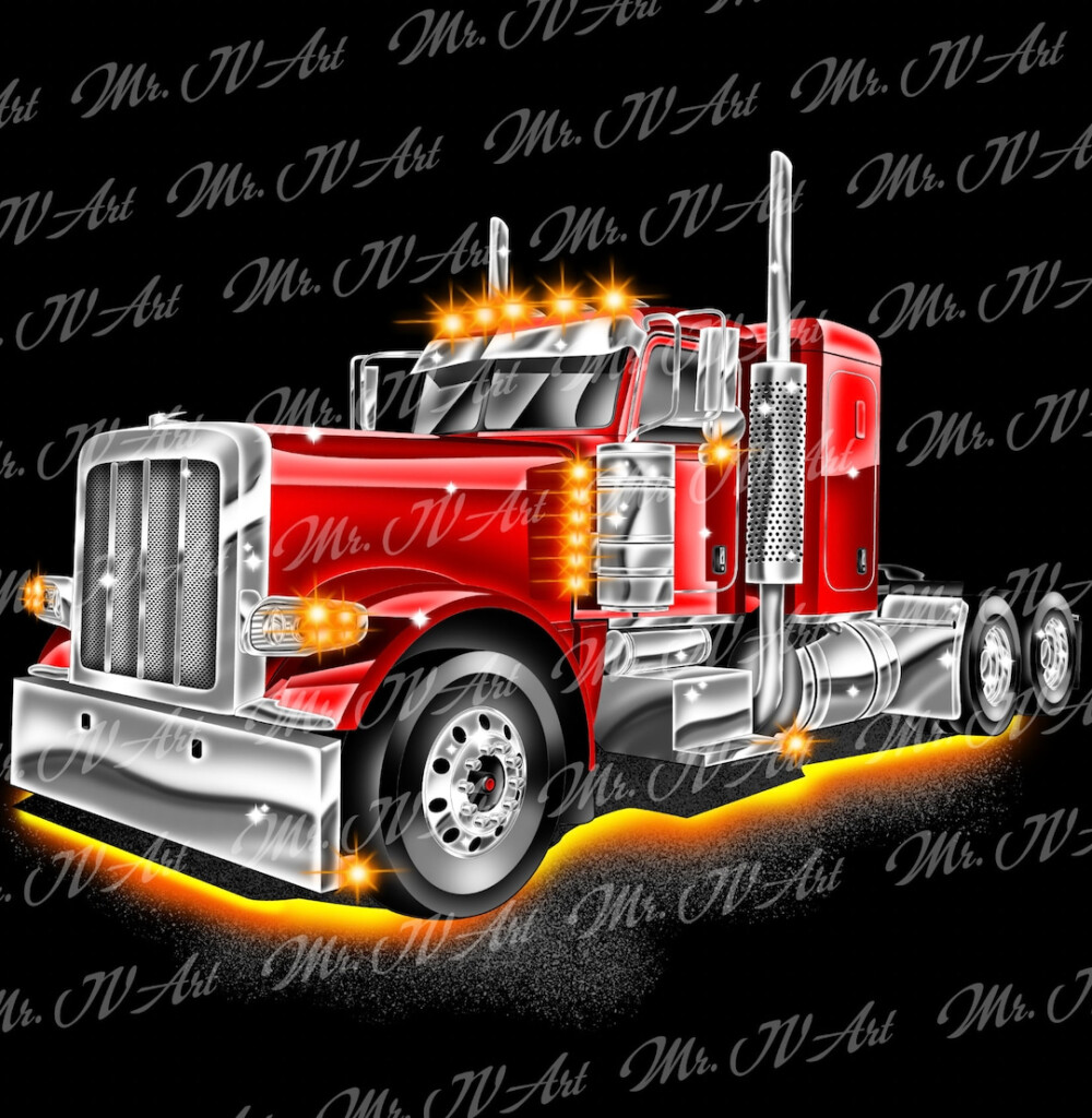 Peterbilt Truck Art Etsy