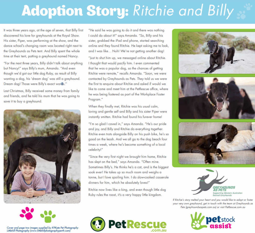 PETstock 2018 PetRescue Calendar My Pets