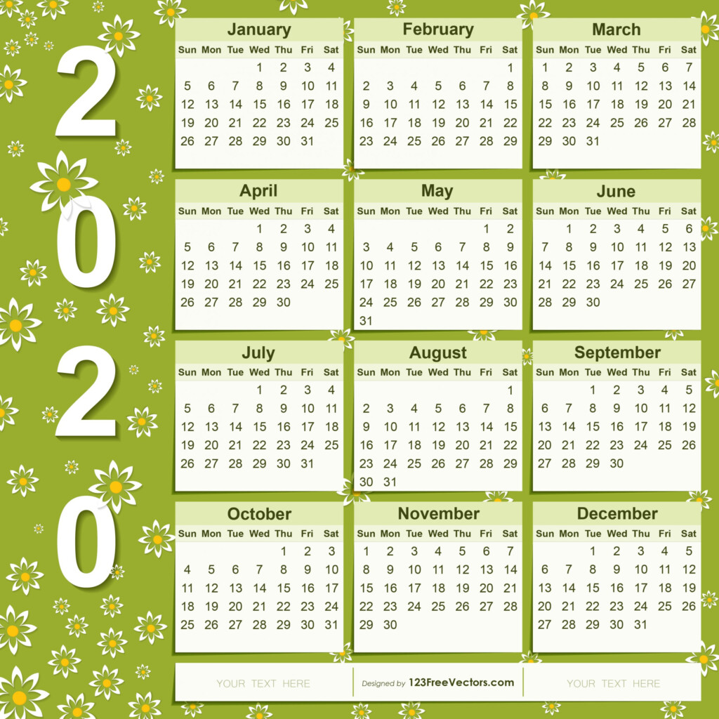 Pick Print Free Calendars Without Downloading 20202 Calendar 
