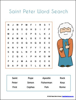 Saint Peter Activities Printable Packet By Real Life At Home TPT