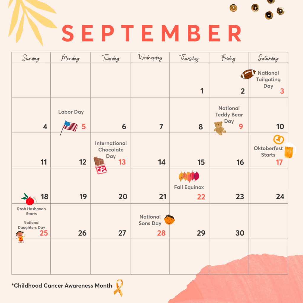 September 2022 Holiday Calendar PicCollage