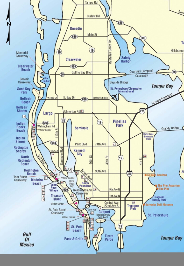 St Pete Beach Florida Map Printable Maps Beach Map
