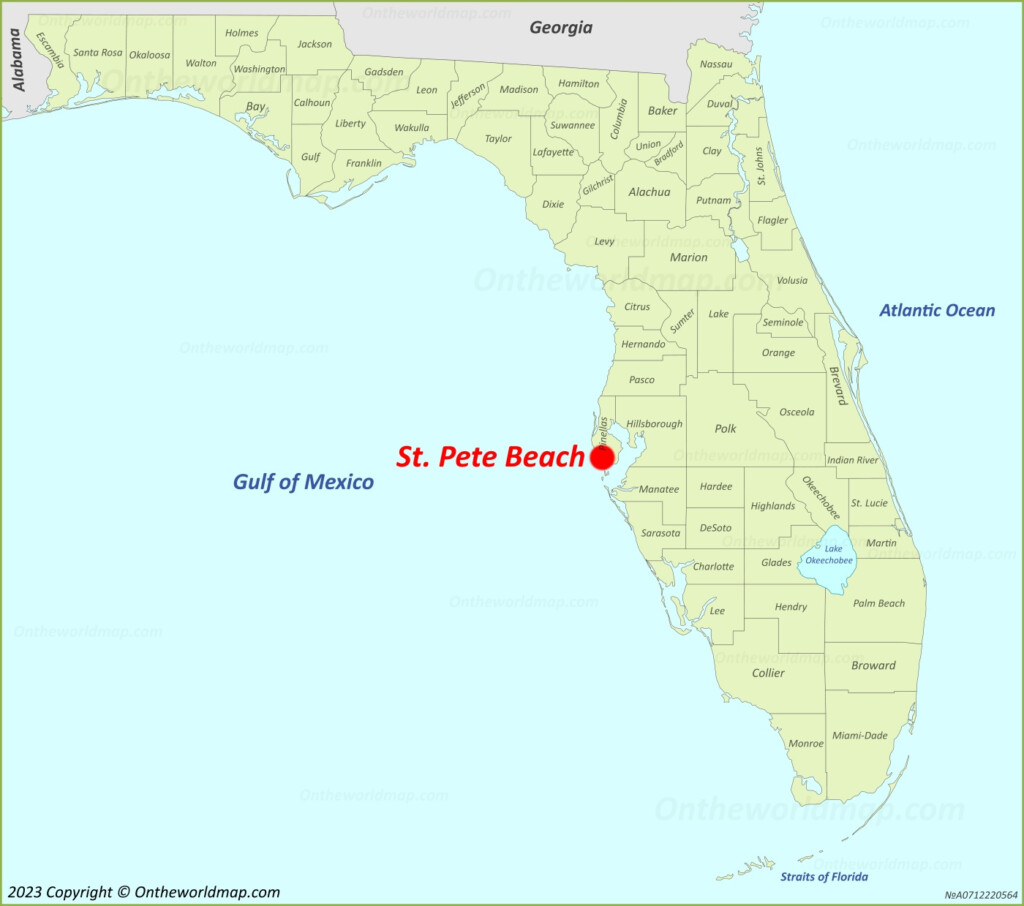St Pete Beach Map Florida U S Detailed Maps Of St Pete Beach