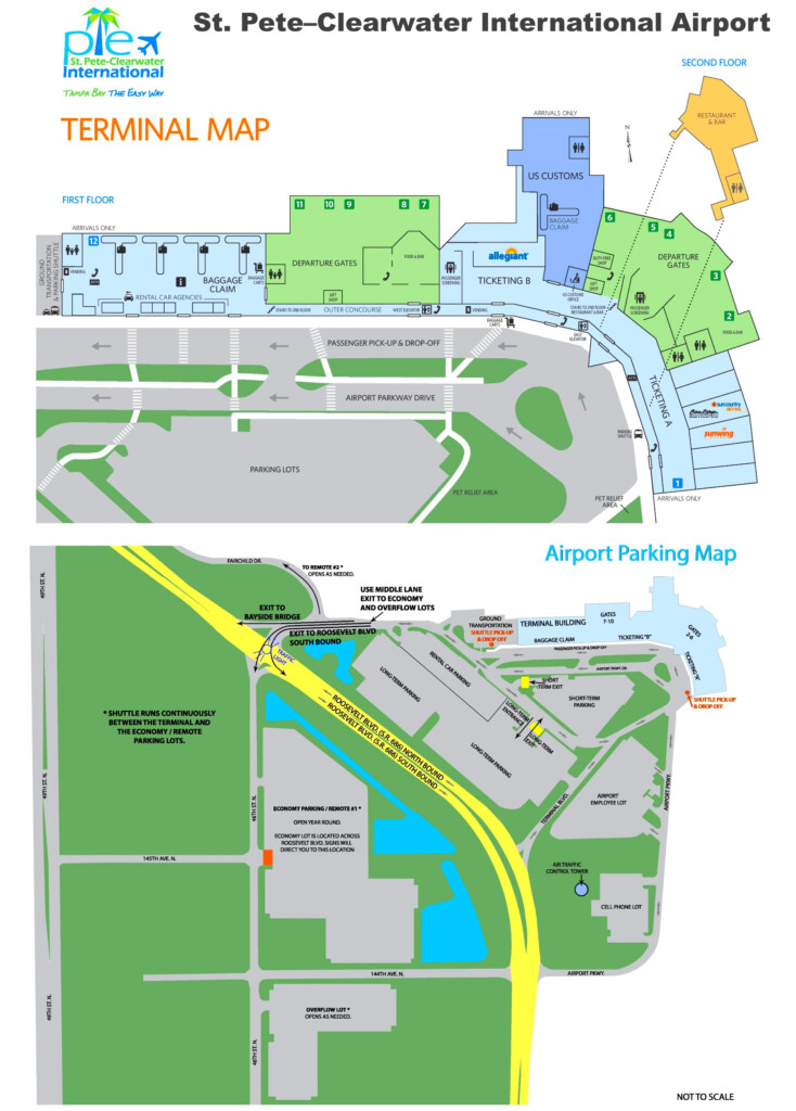 St Pete Clearwater International Airport Map Ontheworldmap