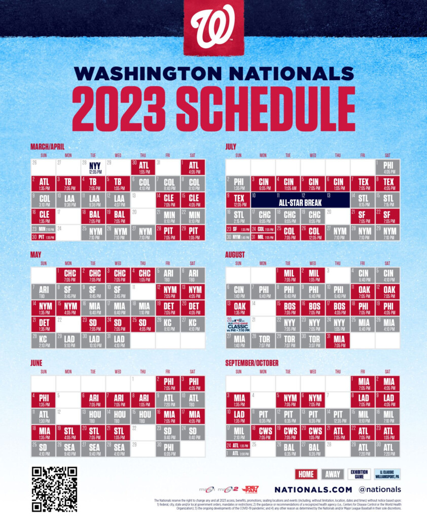 Washington Nationals 2025 Schedule Printable Luann W Peters