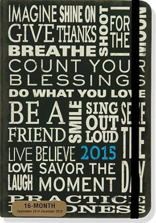 2015 Believe Weekly Planner 16 Month Engagement Calendar Diary 