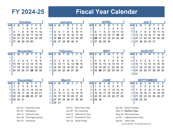 2025 Financial Year Calendar Excel File Kati Sascha