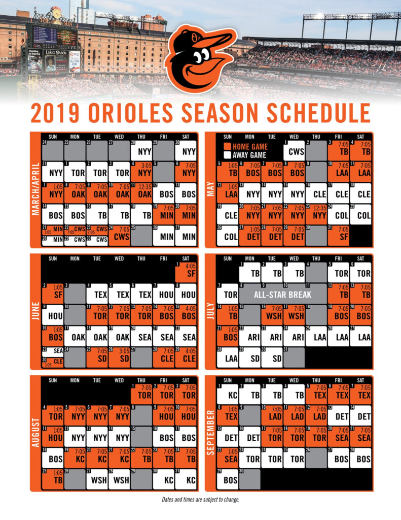 2025 Orioles Pet Calendar Zafar Ntsako