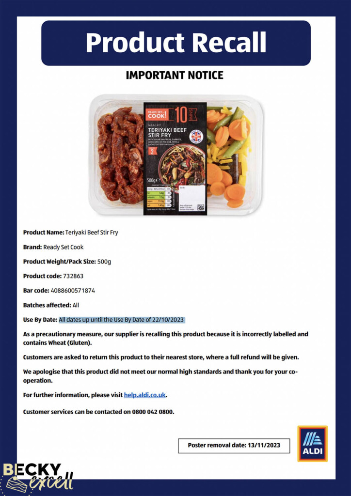 Aldi Meat Recall 2024 India Aviva Caritta