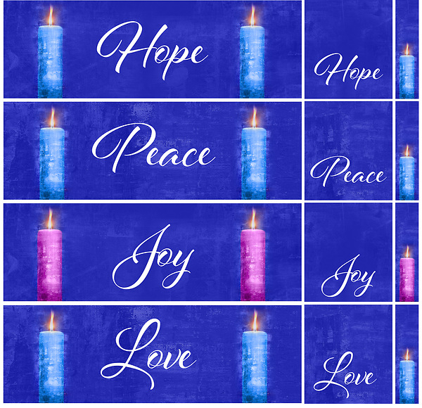 Blue Peter Advent Candle 2024 Model Danell Doroteya