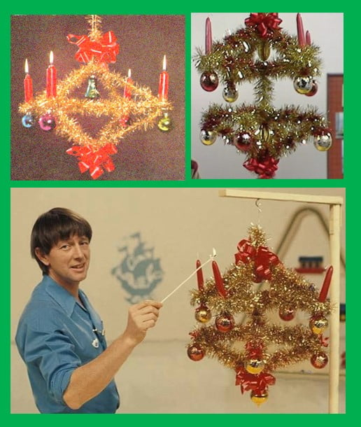Blue peter advent crown candles Love Santa