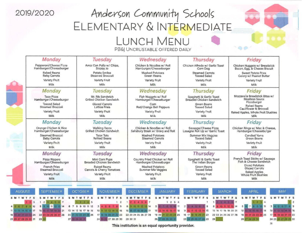 Elementary School Cafeteria Menu Template Cafeteria M Vrogue co