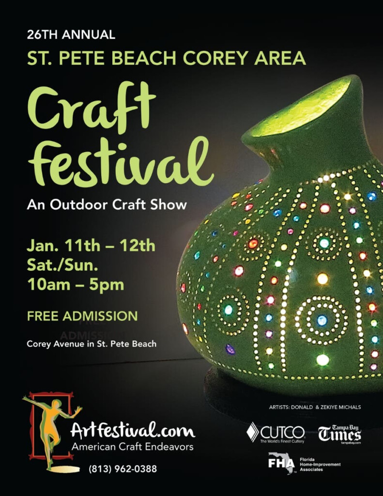 Jan 12 26th Annual St Pete Beach Corey Area Craft Festival 