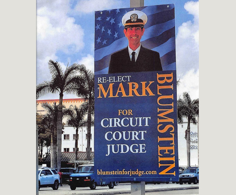 Judge Miami Dade Facing Sanctions Over Election Campaign Material 