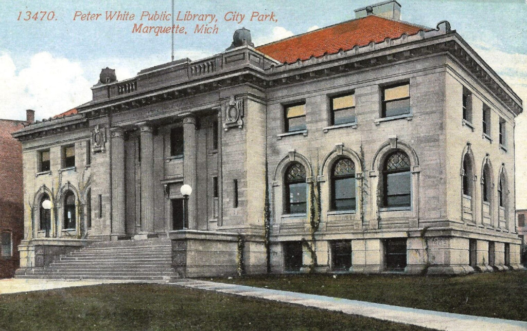 Library Postcards Peter White Public Library Marquette Michigan