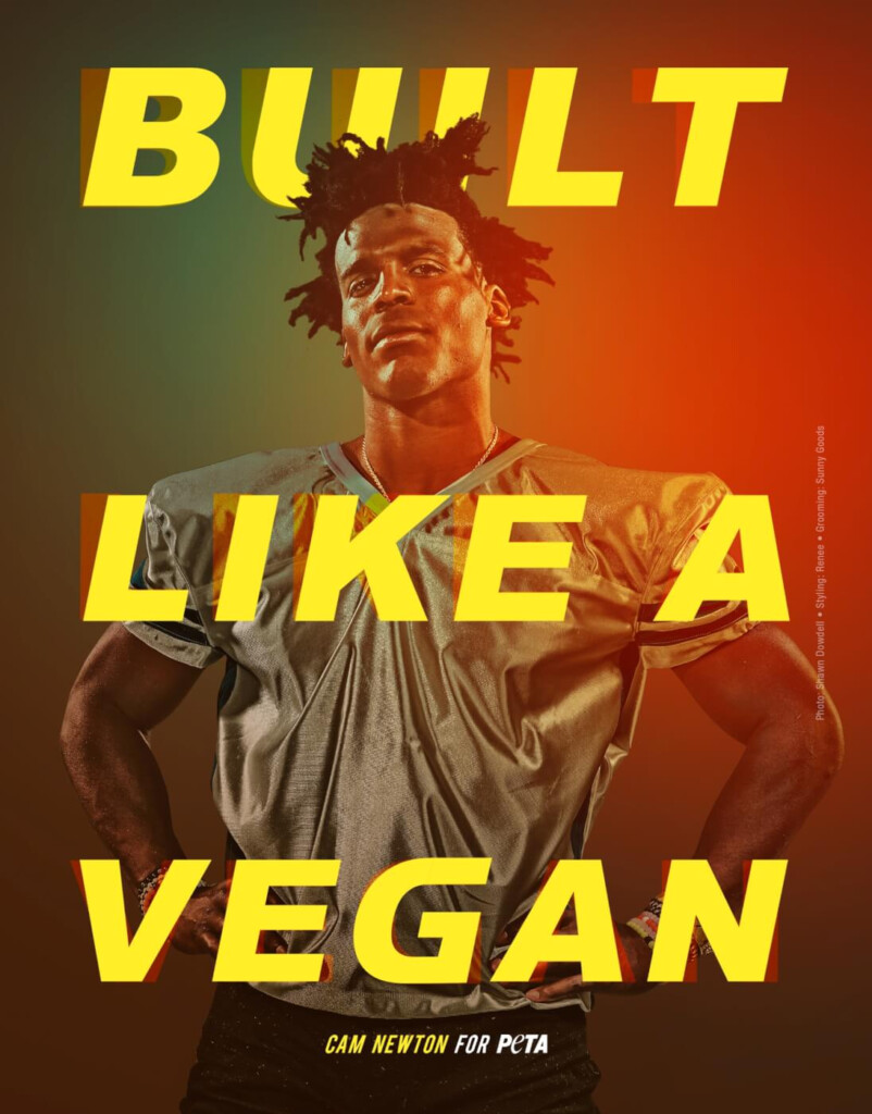 NFL Star Cam Newton Built Like A Vegan PETA
