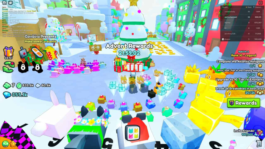 Pet Simulator 99 Advent Calendar 2023 Hold To Reset