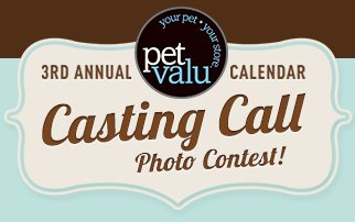 Pet Valu 3rd Annual Calendar Casting Call Photo Contest Deals From 