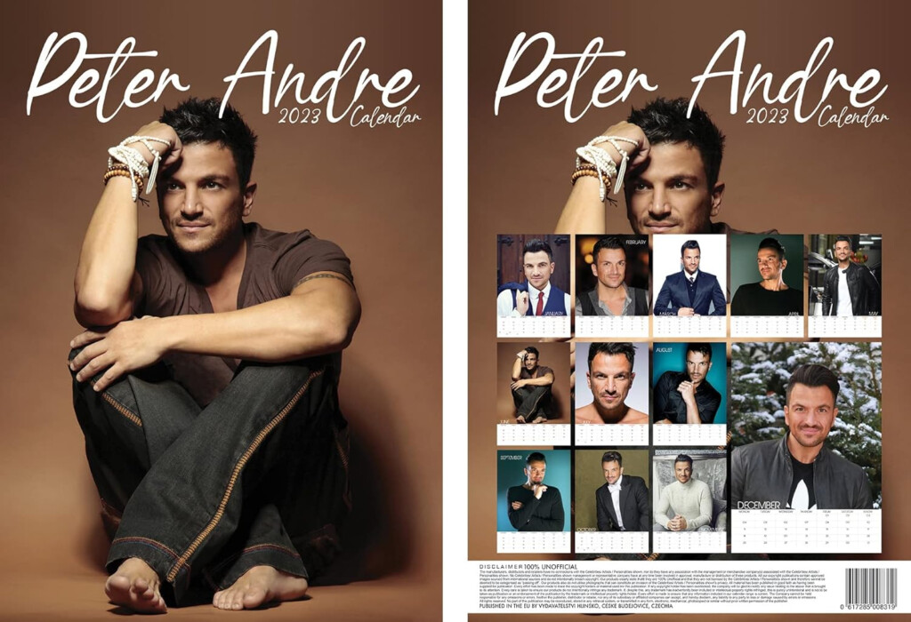 Peter Andre Calendar 2023 Amazon co uk Stationery Office Supplies