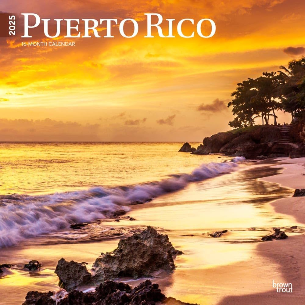 Puerto Rico Wall Calendar 2025 Ella White
