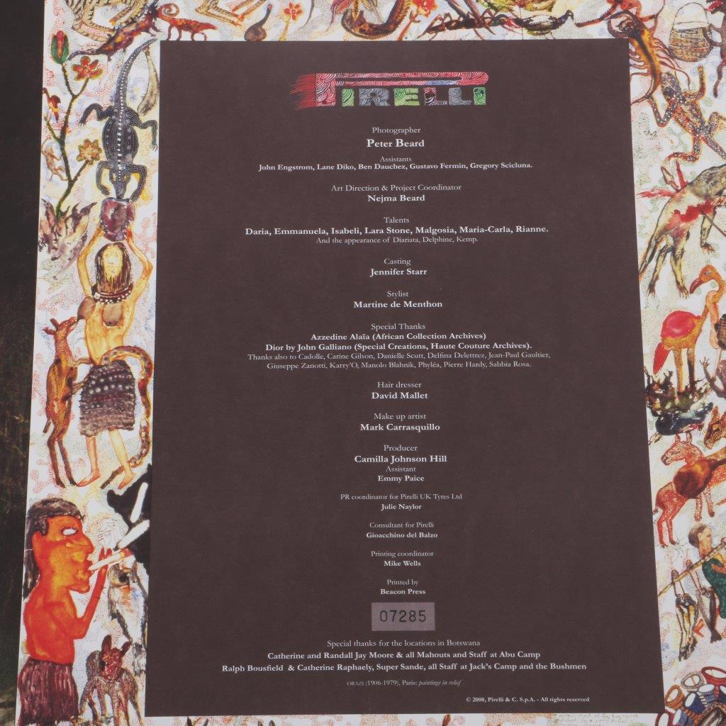  quot Pirelli 2009 quot Calendar By Peter Beard CharityStars