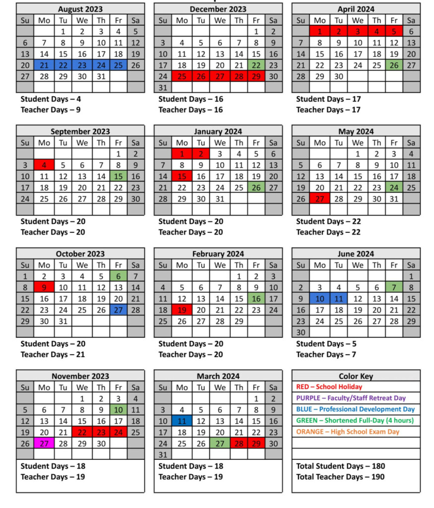 St Peter Schools Calendar Good Calendar Idea